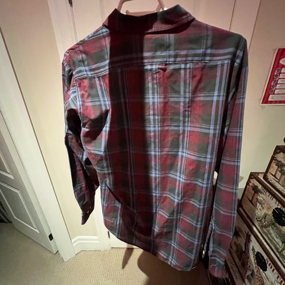 RED FLANNEL DRESS SHIRT - Picture 2 of 2